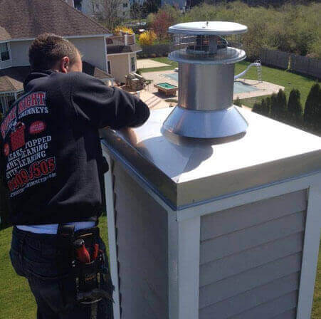 Chimney Chase Cover Repair Long Island
